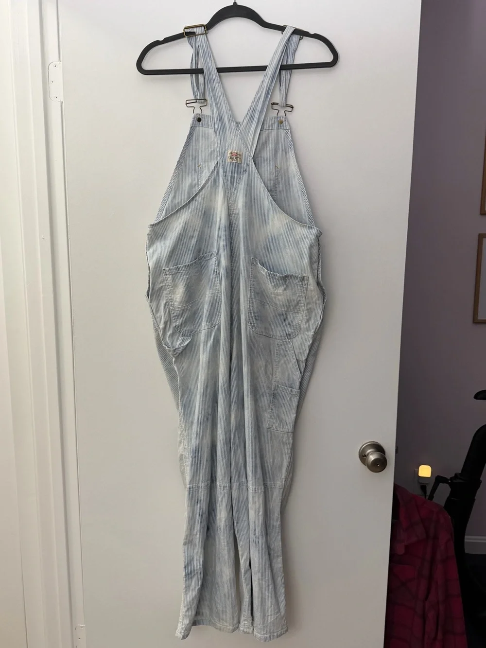 Faherty Topsail Stripe Straight Leg Overalls